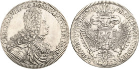 Habsburg
Karl VI. 1711-1740 Taler 1719, Hall Voglhuber 259/II M./T. 842 Davenport 1053 Vorzüglich