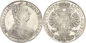 Habsburg
Maria Theresia 1740-1780 Taler 1765, G-Günzburg Voglhuber 271/I Davenport 1147 Eypeltauer 76 Attraktives Exemplar. Vorzüglich-prägefrisch