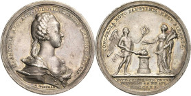 Habsburg
Maria Theresia 1740-1780 Silbermedaille 1770 (Widemann/Krafft) Auf die Vermählung Marie Antoinettes mit dem späteren König von Frankreich, L...