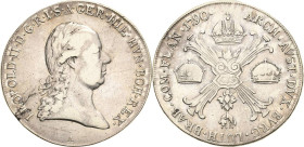 Habsburg
Leopold II. 1790-1792 Taler 1790, A-Wien Davenport 1175 Jaeger 95 Sehr schön