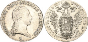 Kaiserreich Österreich
Franz I. 1804-1835 Taler 1821, C-Prag Jaeger 198 Davenport 9 Herinek 319 Prachtvolles Exemplar. Winz. Kratzer, vorzüglich-Stem...