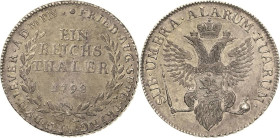 Anhalt-Jever
Friederike Auguste Sophie 1793-1807 Taler (preußisch) 1798, Silberhütte Mann 425 Davenport 2363 Bitkin 1 (R 1) Merzdorf 132 21.99 g. Fas...