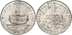 Anhalt-Medaillen
 Zinngussmedaille 1772. Auf die Wassernot 1770/1771 und die Teuerung 1772 in Anhalt. Scheffel Korn / Sonne mit Sonnenstrahlen über a...