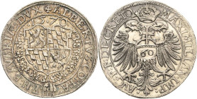 Bayern
Albert V. "der Großmütige" 1550-1579 Guldentaler zu 60 Kreuzern 1570, München Mit Titel Maximilian II Hahn 48 Beierlein 438 var. Davenport 7 Ä...