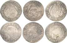 Sachsen-Kurlinie ab 1486 bis 1547 (Ernestiner)
Friedrich III., Johann und Georg 1507-1525 Engelgroschen (Schreckenberger) o.J. beiderseits Kreuz-Anna...