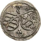 Sachsen-Kurlinie ab 1486 bis 1547 (Ernestiner)
Georg allein 1530-1533 Einseitiger Pfennig o.J. Kleeblatt-Annaberg Keilitz 123 Keilitz/Kohl 75 Min. Be...
