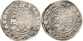 Sachsen-Kurlinie ab 1547 (Albertiner)
Moritz 1547-1553 1/4 Taler 1552, Stern-Freiberg Keilitz/Kahnt 17 Kohl 6 Sehr schön-vorzüglich