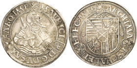 Sachsen-Kurlinie ab 1547 (Albertiner)
Moritz 1547-1553 Taler 1553, Eichel-Annaberg Mit je einem Zierkreis auf beiden Seiten Keilitz/Kahnt 10.1 Schnee...