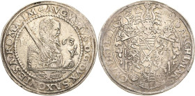 Sachsen-Kurlinie ab 1547 (Albertiner)
August 1553-1586 Taler 1563, HB-Dresden Keilitz/Kahnt 56 Schnee 713 Davenport 9795 Sehr schön+