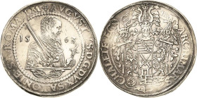 Sachsen-Kurlinie ab 1547 (Albertiner)
August 1553-1586 Taler 1563, HB-Dresden Keilitz/Kahnt 56 Schnee 713 Davenport 9795 Vorzüglich