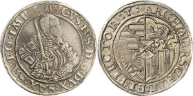 Sachsen-Kurlinie ab 1547 (Albertiner)
August 1553-1586 1/2 Taler 1567, T-Schneeberg Mzz. zwischen 2 Doppelrosetten Keilitz/Kahnt 83 Kohl 32 Weiß 11.3...