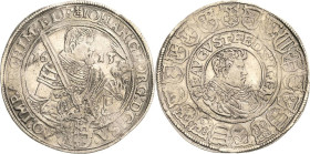 Sachsen-Kurlinie ab 1547 (Albertiner)
Johann Georg I. und August 1611-1615 Taler 1613, Schwan-Dresden C/K 13 Schnee 786 Davenport 7573 Sehr schön-vor...