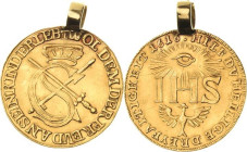 Sachsen-Kurlinie ab 1547 (Albertiner)
Johann Georg I. (1611-) 1615-1656 Sophiendukat 1616, o. Mzz.-Dresden Spätere Prägung ab 1779/1785 mit KIND: in ...