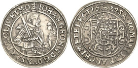 Sachsen-Kurlinie ab 1547 (Albertiner)
Johann Georg I. (1611-) 1615-1656 1/4 Taler 1624, Schwan-Dresden C/K 192 Kohl 164 Seltener Jahrgang. Fast vorzü...