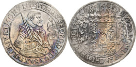 Sachsen-Kurlinie ab 1547 (Albertiner)
Johann Georg I. (1611-) 1615-1656 Taler 1629, HI-Dresden C/K 158 Schnee 845 Davenport 7601 Min. Henkelspur, lei...