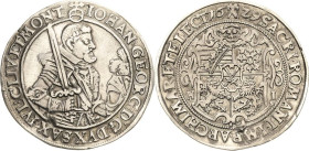 Sachsen-Kurlinie ab 1547 (Albertiner)
Johann Georg I. (1611-) 1615-1656 1/2 Taler 1629, HI-Dresden C/K 180 Kohl 158 Seltener Jahrgang. Kl. Schrötling...