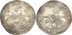Sachsen-Kurlinie ab 1547 (Albertiner)
Johann Georg I. (1611-) 1615-1656 Taler 1630, Zainhaken-Dresden 100 Jahre Augsburger Konfession. Mit linker Han...