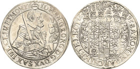 Sachsen-Kurlinie ab 1547 (Albertiner)
Johann Georg I. (1611-) 1615-1656 Taler 1635, SD-Dresden C/K 167 Schnee 872 Davenport 7601 Seltener Jahrgang. K...