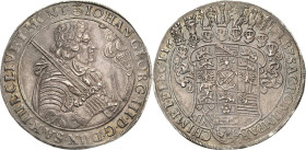 Sachsen-Kurlinie ab 1547 (Albertiner)
Johann Georg III. 1680-1691 Taler 1687, o. Mzz.-Dresden C/K 583 b Schnee 966 Davenport 7640 Sehr seltenes und p...
