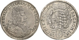 Sachsen-Kurlinie ab 1547 (Albertiner)
Friedrich August I., der Starke 1694-1733 2/3 Taler 1696, EPH-Leipzig Kahnt 113 Davenport 818 Kohl 360 Avers wi...