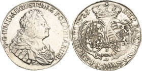 Sachsen-Kurlinie ab 1547 (Albertiner)
Friedrich August I., der Starke 1694-1733 2/3 Taler 1725, IGS-Dresden Kahnt 129 Kohl 359 Davenport 826 Kopicki ...