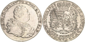 Sachsen-Kurlinie ab 1547 (Albertiner)
Friedrich Christian 1763 Taler 1763, FWôF-Dresden Mit Signatur St im Armabschnitt Kahnt 1002 Schnee 1053 Davenp...