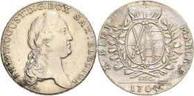 Sachsen-Kurlinie ab 1547 (Albertiner)
Friedrich August III. 1763-1806 Taler 1784, IEC-Dresden Kahnt 1081 Buck 159 d Schnee 1077 Davenport 2695 Sehr s...