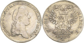 Sachsen-Kurlinie ab 1547 (Albertiner)
Friedrich August III. 1763-1806 1/3 Taler 1790, IEC-Dresden Vikariat Kahnt 1156 Buck 172 Fast vorzüglich