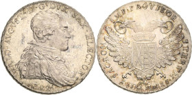 Sachsen-Kurlinie ab 1547 (Albertiner)
Friedrich August III. 1763-1806 Taler 1792, IEC-Dresden Vikariat Kahnt 1159 Buck 185 Schnee 1091 Davenport 2700...