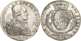 Sachsen-Kurlinie ab 1547 (Albertiner)
Friedrich August III. 1763-1806 Taler 1799, IEC-Dresden Ausbeute Kahnt 1092 Buck 212 a Müseler 56.1.4/41 Davenp...