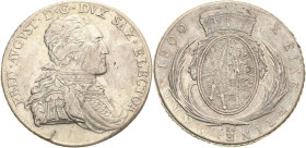 Sachsen-Kurlinie ab 1547 (Albertiner)
Friedrich August III. 1763-1806 Taler 1800, IEC-Dresden Kahnt 1089 Kahnt 411 Buck 211 b Schnee 1092 Davenport 2...