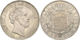 Sachsen-Kurlinie ab 1547 (Albertiner)
Friedrich August II. 1836-1854 Taler 1841, G-Dresden AKS 99 Jaeger 76 Kahnt 448 b Davenport 875 Kl. Randfehler,...