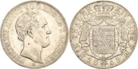 Sachsen-Kurlinie ab 1547 (Albertiner)
Friedrich August II. 1836-1854 Taler 1843, G-Dresden Ohne Perle unter Mzz AKS 99 Anm. Jaeger 76 Kahnt 448 b Dav...