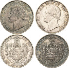 Sachsen-Kurlinie ab 1547 (Albertiner)
Johann 1854-1873 Taler 1856, 1858 und 1859, F-Dresden AKS 132 Jaeger 111 Kahnt 463 Davenport 890 3 Stück. Sehr ...