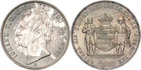 Sachsen-Kurlinie ab 1547 (Albertiner)
Johann 1854-1873 Taler 1869, B-Dresden Ausbeute AKS 135 Jaeger 128 Kahnt 472 Davenport 897 Müseler 56.2.3/22 Vo...