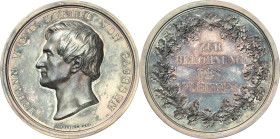 Sachsen-Kurlinie ab 1547 (Albertiner)
Johann 1854-1873 Silbermedaille o.J. (1869) (F. Ulbricht) Große Prämienmedaille zur Belohnung des Fleisses. Kop...