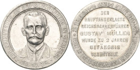 Schlesien
 Aluminiummedaille 1924 (unsigniert) Blutsonntag in Striegau und Schreckensurteil von Schweidnitz. Brustbild des Hauptangeklagten Gustav Mü...
