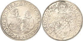 Schlesien-Liegnitz-Brieg
Johann Christian und Georg Rudolf 1602-1621 Taler 1609, CT-Reichenstein Fr.u.S. 1436 Kopicki 5059 (R3) Davenport 7713 Pracht...