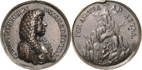 Schleswig-Holstein-Gottorp
Christian Albrecht 1659-1694 Bronzegussmedaille o.J. (spätere Anfertigung) (J. G. Breuner) Brustbild nach rechts / Bewaffn...