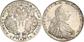 Schwäbisch Hall
 1/2 Taler 1777, KR-Nürnberg Mit Titel und Porträt Josephs II Raff 53.1 Binder 86 Prachtexemplar vom Erstabschlag. Fast Stempelglanz/...