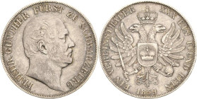Schwarzburg-Rudolstadt
Friedrich Günther 1807-1867 Taler 1859, München AKS 12 Jaeger 53 Kahnt 534 Davenport 915 Sehr schön