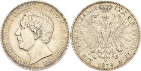 Schwarzburg-Sondershausen
Günther Friedrich Karl II. 1835-1880 Taler 1870, A-Berlin AKS 38 Jaeger 75 Kahnt 541 Davenport 921 Sehr schön-vorzüglich