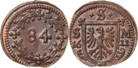 Schweinfurt
 Kipper-Kupfer-Körtling 1622, S/SM-Schweinfurt Slg. Kraaz 1130 Prachtexemplar. Prägefrisch