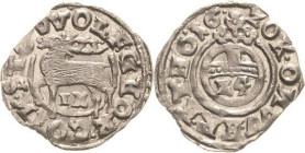 Stolberg-Stolberg
Wolfgang Georg 1615-1631 Kipper-1/24 Taler 1620, IK-Wernigerode Friederich 857 Prachtexemplar. Prägefrisch