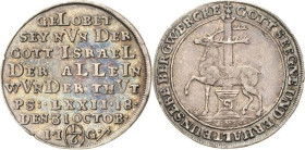 Stolberg-Stolberg
Christoph Friedrich und Jost Christian 1704-1738 1/6 Taler 1717, IIG-Stolberg 200 Jahre Reformation. Friederich 1588 Müseler 66.1/6...