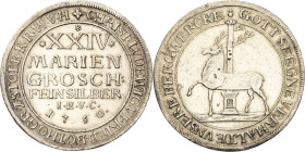 Stolberg-Stolberg
Christoph Ludwig und Friedrich Botho 1739-1761 24 Mariengroschen 1750, IIG-Stolberg Ausbeute. Feinsilber Friederich 1905 Davenport ...