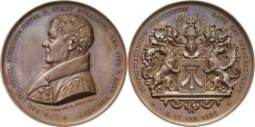 Stralsund-Stadt
 Bronzemedaille 1837 (Held/Loos) 50-jähriges Amtsjubiläum des Bürgermeisters David Lucas Kühl. Brustbild nach links / Stadtwappen, vo...
