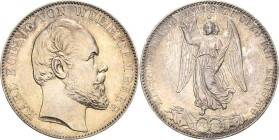 Württemberg
Karl 1864-1891 Taler 1871, Stuttgart Sieg AKS 132 Jaeger 86 Kahnt 594 Davenport 962 Vorzüglich-Stempelglanz