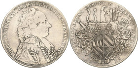 Würzburg-Bistum
Christoph Franz von Hutten 1724-1729 Taler 1725. MISERICORDIAS DOMINI IN AETERNVM CANTABO (= Ich werde die Barmherzigkeit Gottes in E...