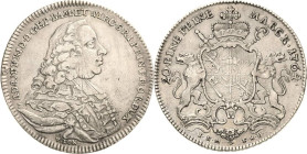 Würzburg-Bistum
Adam Friedrich von Seinsheim 1755-1779 1/2 Taler 1764. (Stempel von G. F. Loos; Mmz. J. N. Martinengo; Wardein F. H. Pranghe) Helmsch...